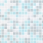 Preview: Küchenrückwand Blau Grau Mosaikstein