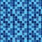 Preview: Küchenrückwand Blau Mix Mosaik