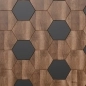 Preview: Küchenrückwand Hexagon Massivholz Preview: Küchenrückwand Hexagon Massivholz