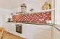 Preview: Küchenrückwand Hartschaumplatte Rot Beige Mosaik Preview: Küchenrückwand Hartschaumplatte Rot Beige Mosaik