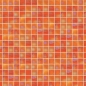 Preview: Küchenrückwand Aluverbund Modern Mosaik Orange
