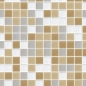 Preview: Küchenrückwand Aluverbund Beige Weiß Mosaik