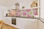Preview: Küchenrückwand Hartschaumplatte Pink Rosen