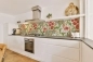 Preview: Küchenrückwand Hartschaumplatte Paisley Blumen