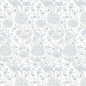 Preview: Küchenrückwand Hartschaumplatte Jugendstil Blumen