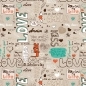 Preview: Küchenrückwand Hartschaumplatte Love Typografie