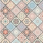 Preview: Küchenrückwand Folie Boho Patchwork