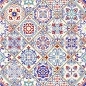 Preview: Küchenrückwand Acrylglas Orient Patchwork Kacheln Preview: Küchenrückwand Acrylglas Orient Patchwork Kacheln