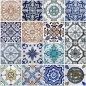 Preview: Küchenrückwand Acrylglas Mediterrane Fliesen Patchwork Preview: Küchenrückwand Acrylglas Mediterrane Fliesen Patchwork