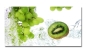 Preview: Spritzschutz Küche Acrylglas Traube Kiwi Splash