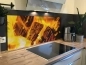 Preview: Spritzschutz Küche Holz Feuer Preview: Spritzschutz Küche Holz Feuer