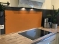 Preview: Spritzschutz Küche Aluverbund Einfarbig Dunkel Orange Preview: Spritzschutz Küche Aluverbund Einfarbig Dunkel Orange
