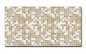 Preview: Spritzschutz Küche Hartschaumplatte Beige Weiß Mosaik