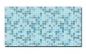 Preview: Spritzschutz Küche Hartschaumplatte Glasmosaik Blau