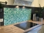 Preview: Spritzschutz Küche Acrylglas Mintgrün Mosaik Preview: Spritzschutz Küche Acrylglas Mintgrün Mosaik