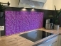 Preview: Spritzschutz Küche Acrylglas Lila Mosaikstein Preview: Spritzschutz Küche Acrylglas Lila Mosaikstein