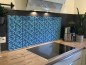 Preview: Spritzschutz Küche Blau Mix Mosaik