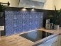 Preview: Spritzschutz Küche Acrylglas Mosaik Modern Blau Preview: Spritzschutz Küche Acrylglas Mosaik Modern Blau