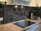 Preview: Spritzschutz Küche Hartschaumplatte Mosaik Marmor Schwarz Preview: Spritzschutz Küche Hartschaumplatte Mosaik Marmor Schwarz