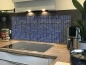 Preview: Spritzschutz Küche Hartschaumplatte Mosaik Dunkelblau