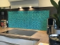 Preview: Spritzschutz Küche Keramik Mosaik Blau