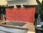 Preview: Spritzschutz Küche Rot Aborigine Mosaik Preview: Spritzschutz Küche Rot Aborigine Mosaik