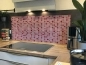 Preview: Spritzschutz Küche Acrylglas Rot Mosaik Optik Preview: Spritzschutz Küche Acrylglas Rot Mosaik Optik