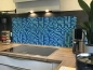 Preview: Spritzschutz Küche Acrylglas Blau Mosaik Optik Preview: Spritzschutz Küche Acrylglas Blau Mosaik Optik