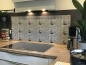 Preview: Spritzschutz Küche Acrylglas Silber Mosaiksteine Preview: Spritzschutz Küche Acrylglas Silber Mosaiksteine