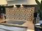 Preview: Spritzschutz Küche Hartschaumplatte Braun Mosaik Preview: Spritzschutz Küche Hartschaumplatte Braun Mosaik