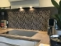 Preview: Spritzschutz Küche Acrylglas Dark Mosaic Preview: Spritzschutz Küche Acrylglas Dark Mosaic
