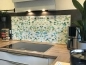Preview: Spritzschutz Küche Hartschaumplatte Dreieck Mosaik Mint Blau Preview: Spritzschutz Küche Hartschaumplatte Dreieck Mosaik Mint Blau