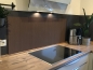 Preview: Spritzschutz Küche Acrylglas Walnuss Holz