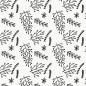 Preview: Spritzschutz Küche Pflanzen Schwarz Preview: Spritzschutz Küche Pflanzen Schwarz