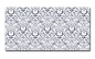 Preview: Spritzschutz Küche Aluverbund Damast Ornament Preview: Spritzschutz Küche Aluverbund Damast Ornament