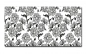Preview: Spritzschutz Küche Acrylglas Monochrom Blüten Preview: Spritzschutz Küche Acrylglas Monochrom Blüten