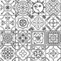 Preview: Spritzschutz Küche Acrylglas Patchwork Zeichnung Preview: Spritzschutz Küche Acrylglas Patchwork Zeichnung