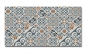 Preview: Spritzschutz Küche Hartschaumplatte Damaskus Fliesen Patchwork
