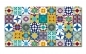 Preview: Spritzschutz Küche Retro Patchwork Fliesen Preview: Spritzschutz Küche Retro Patchwork Fliesen