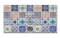 Preview: Spritzschutz Küche Hartschaumplatte Mediterrane Fliesen Patchwork