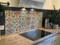 Preview: Spritzschutz Küche Acrylglas Spanische Patchwork Preview: Spritzschutz Küche Acrylglas Spanische Patchwork