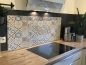 Preview: Spritzschutz Küche Acrylglas Karo Patchwork Preview: Spritzschutz Küche Acrylglas Karo Patchwork