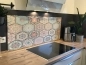 Preview: Spritzschutz Küche Acrylglas Boho Patchwork Fliesen Preview: Spritzschutz Küche Acrylglas Boho Patchwork Fliesen