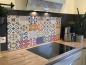 Preview: Spritzschutz Küche Hartschaumplatte Talavera Patchwork