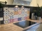 Preview: Spritzschutz Küche Acrylglas Talavera Patchwork Preview: Spritzschutz Küche Acrylglas Talavera Patchwork