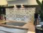 Preview: Spritzschutz Küche Acrylglas Patchwork Zeichnung Preview: Spritzschutz Küche Acrylglas Patchwork Zeichnung