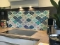 Preview: Spritzschutz Küche Acrylglas Spanish Style Patchwork Preview: Spritzschutz Küche Acrylglas Spanish Style Patchwork