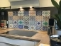 Preview: Spritzschutz Küche Acrylglas Mediterrane Fliesen Patchwork Preview: Spritzschutz Küche Acrylglas Mediterrane Fliesen Patchwork