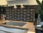 Preview: Spritzschutz Küche Aluverbund Backsteinwand Optik Schwarz Preview: Spritzschutz Küche Aluverbund Backsteinwand Optik Schwarz