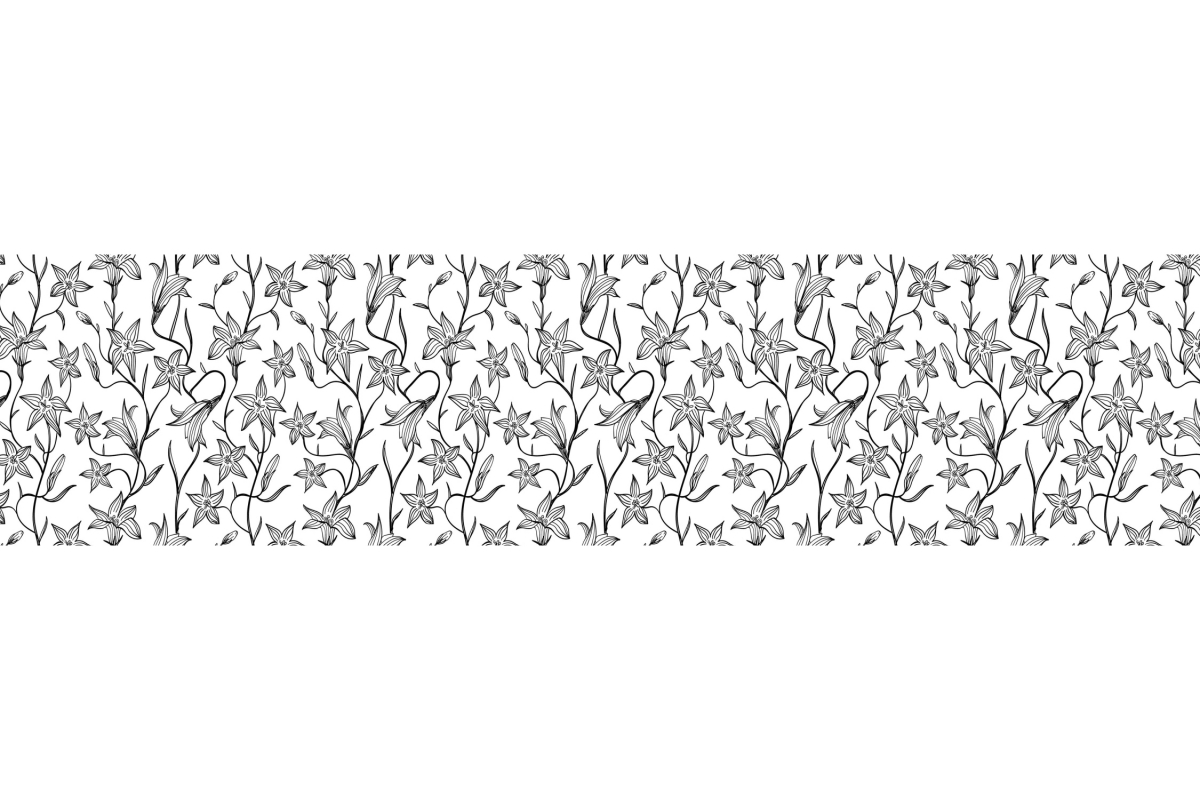 Küchenrückwand Filigran Zeichnung